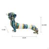 Colorful Resin Dachshund Figurines Statue Ornament Artwork