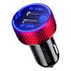 Dual USB Car Charger Adapter with Blue LED Touch Switch Cigar Lighter Socket 4.8A Charging Adapter for Huawei Xiaomi Pad