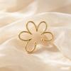 Creative Flower Clip Earrings for Women Non-Piercing Ear Cuff Fashion Ear Bone Clip Delicate Aesthetic Jewelry
