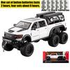 1/24 Dodge Mammoth RAM 1000 TRX 6x6 Camioneta Aleación de Metal Modelo Fundido Coche Juguete para Niños con Luz Colecciones Regalos Amigo