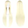 80cm Long Synthetic Hair Heat Resistance Anime Straight Hairpiece Halloween Cosplay Wigs  for Women