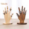 Schmuckständer, Fingerhand-Displayhalter, robuste Konstruktion, hohe Stabilität, mehrzweck-dekoratives Schmuckdisplay-Rack aus Holz in Handform