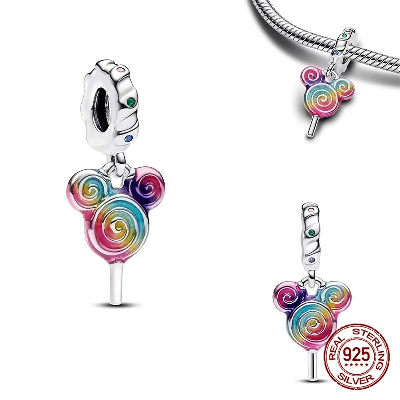 New  Mickey Minnie Beaded Marvel Lron Man Charms Plata De Leyoriginales Fit Bracelet Diy Jewelry Making Women'S Gift