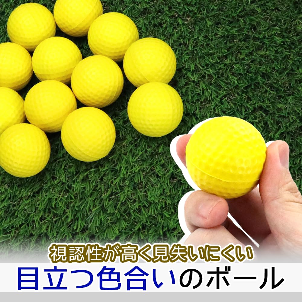 Golf Practice Balls for Approach 12 Large Indoor Repetitive Shots, Balls, Capacity, Visibility, Feel, Use, Practice, Self-Practice