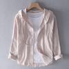 Camicia Estiva da Uomo Protezione Solare Anti-UV Manica Lunga con Cappuccio Coulisse Tinta Unita Monopetto Morbida Ampia Traspirante Cardigan Cappotto Top