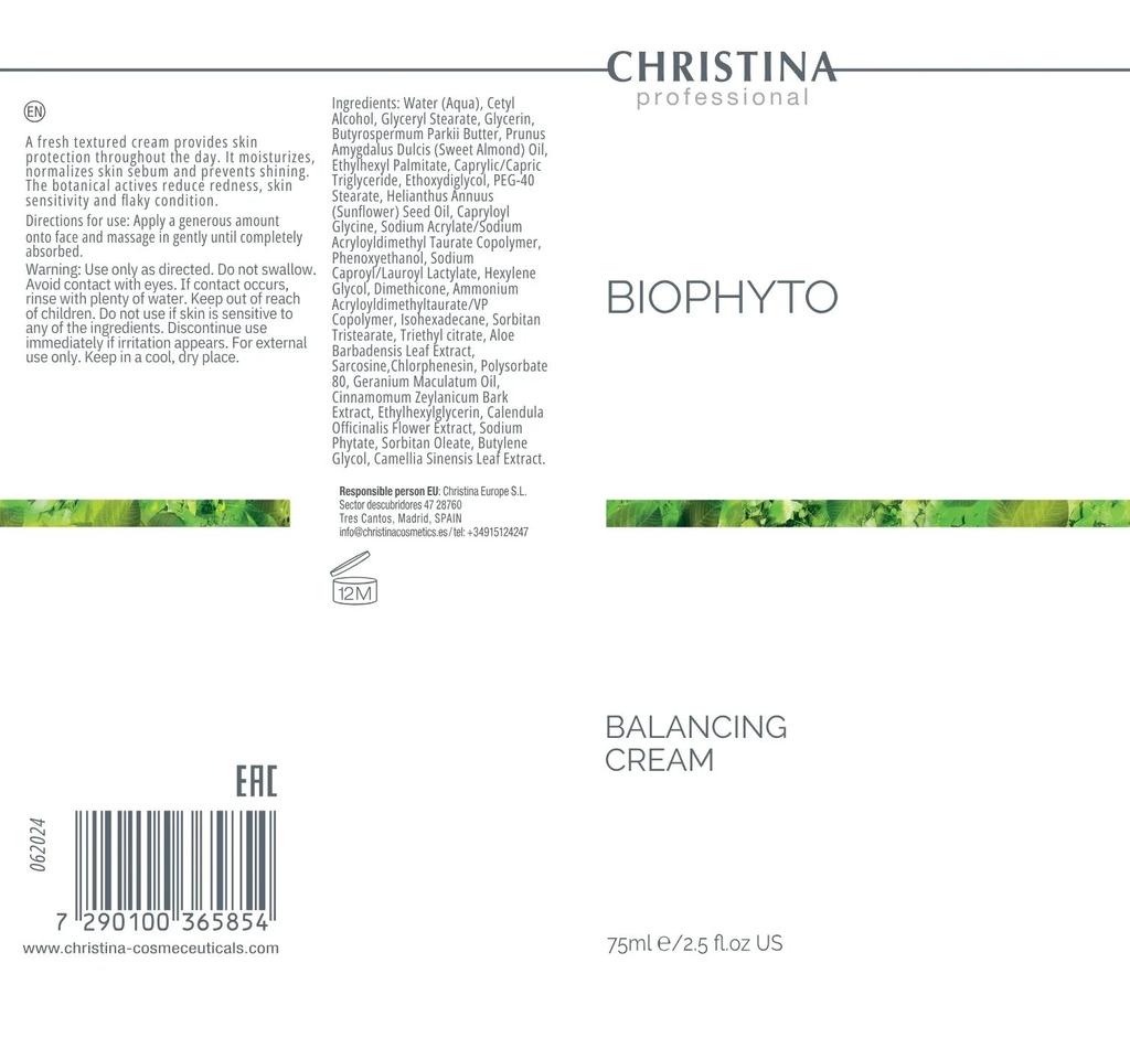 Bio Phyto Balancing Cream, 75 Ml