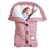 Velvet-Lined Knitted Baby Stroller Sleep Sack