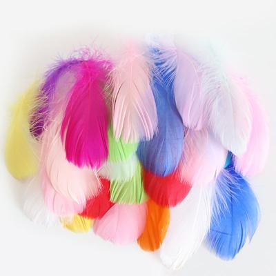 500PCS Macaron Goose Feather Dreamcatcher Accessories for DIY Craft Birthday Gift Box Fillers Party SuppliesChristmas Decoration