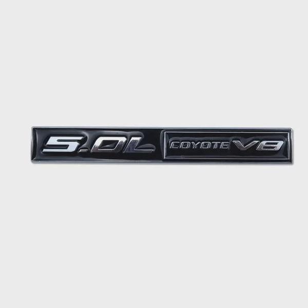 

Car 3D Metal 5.0L COYOTE V8 Nameplate Trunk Body Badge Emblem Decals Sticker For Ford F150 F250 FX4 Mustang GT Shelby 5.0 B Style