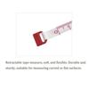 Kozelo 3-Piece Round Case Tape Measure, 1.5 m x 150 cm, for Tailoring, Sewing, Fabric Measurements, Red