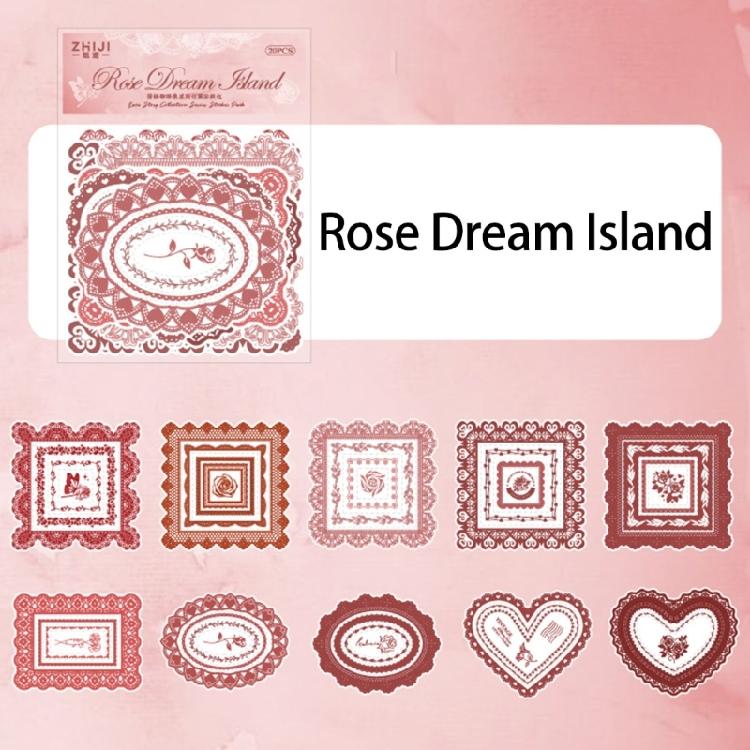 20 Sheets Landscape Sticker Stationery Sticker Scrapbook Sticker Decorative Sticker for Photocards Journal Decoration