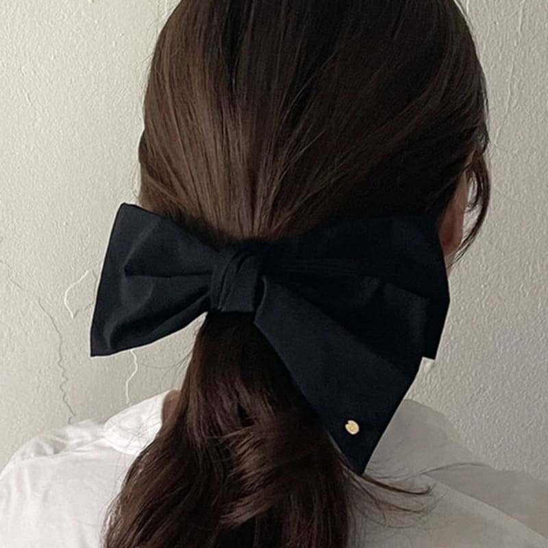 oar Classic Leaf Ribbon Barrette (2 colors, choose 1)