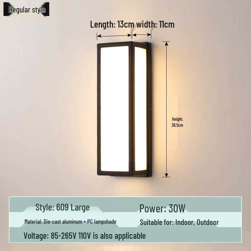 Lampă de Perete de Exterior în Formă de Lună, Rezistentă la Apă, cu Senzor Infraroșu, pentru Curte, Balcon și Prag