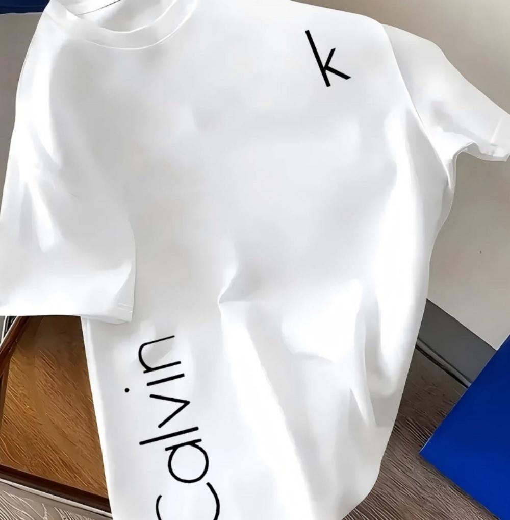 Mens summer 100 cotton fashionable casual loose plus size trendy pattern printed sports round neck short sleeved Tshirt top