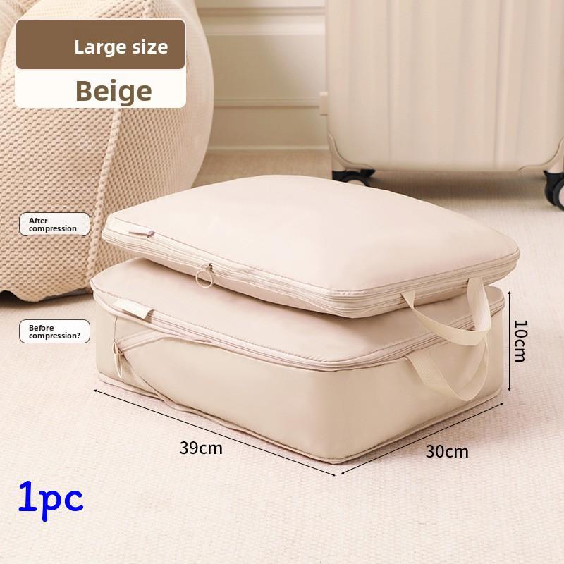 Travel Storage Bag With Memory Fabric For Luggage Organization And Clothing Packing