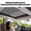 Magnetic Car Sunroof Sunshade Cover 3 Size UV Heat Protection Mosquito Repellent Mesh Net Auto Sunshade Accessories