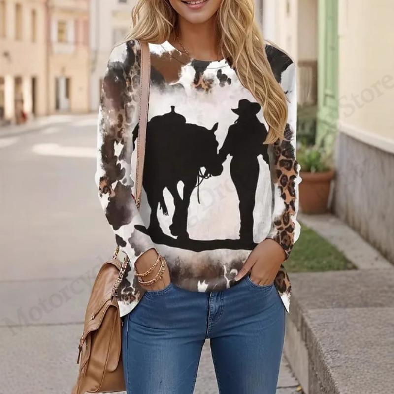 New Cute Cat 3d Print T-Shirt Animal Casual Long Sleeve T-shirt Women's Clothing Fashion Casual Oversized Tops Tees Female