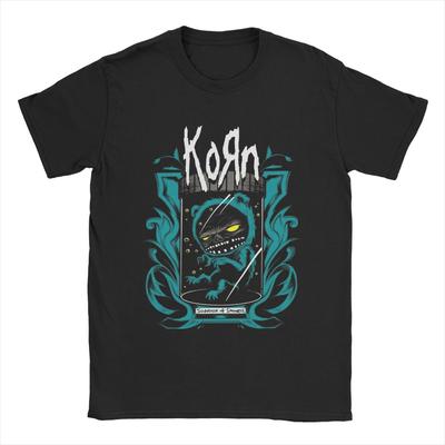 Korn Band Rock T Shirt Men Cotton Novelty T-Shirt Crew Neck Tee Shirt Short Sleeve Clothing Original