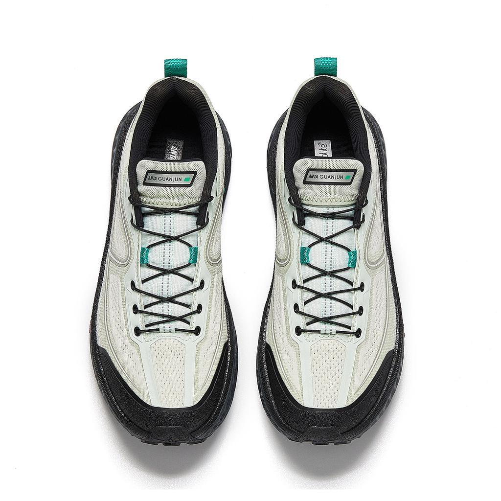 Anta All Walk 2 Pull Rope Champion Running Shoes 2026 Spring Kids Running Shoes Gray Green 122615534A-2