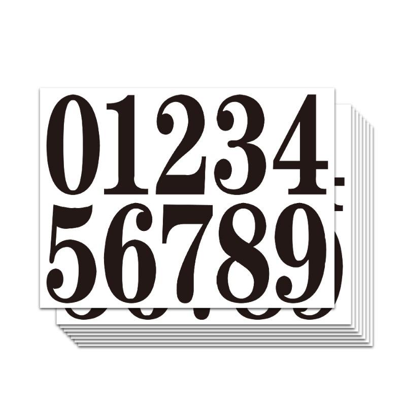 Digital stickers, mailbox stickers, and waterproof digital labels are used to mark house numbers and home office address numbers