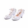 Japanese Soft Girl Mary Jane Shoes Thick Heel High Heel Lolita Sandals Lace Bow Girl Shoes Student Shoes Single Shoes