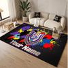 Tappeto Personalizzato in Velluto di Cristallo con Logo Anderlecht FC Tappetino Antiscivolo per Pavimento