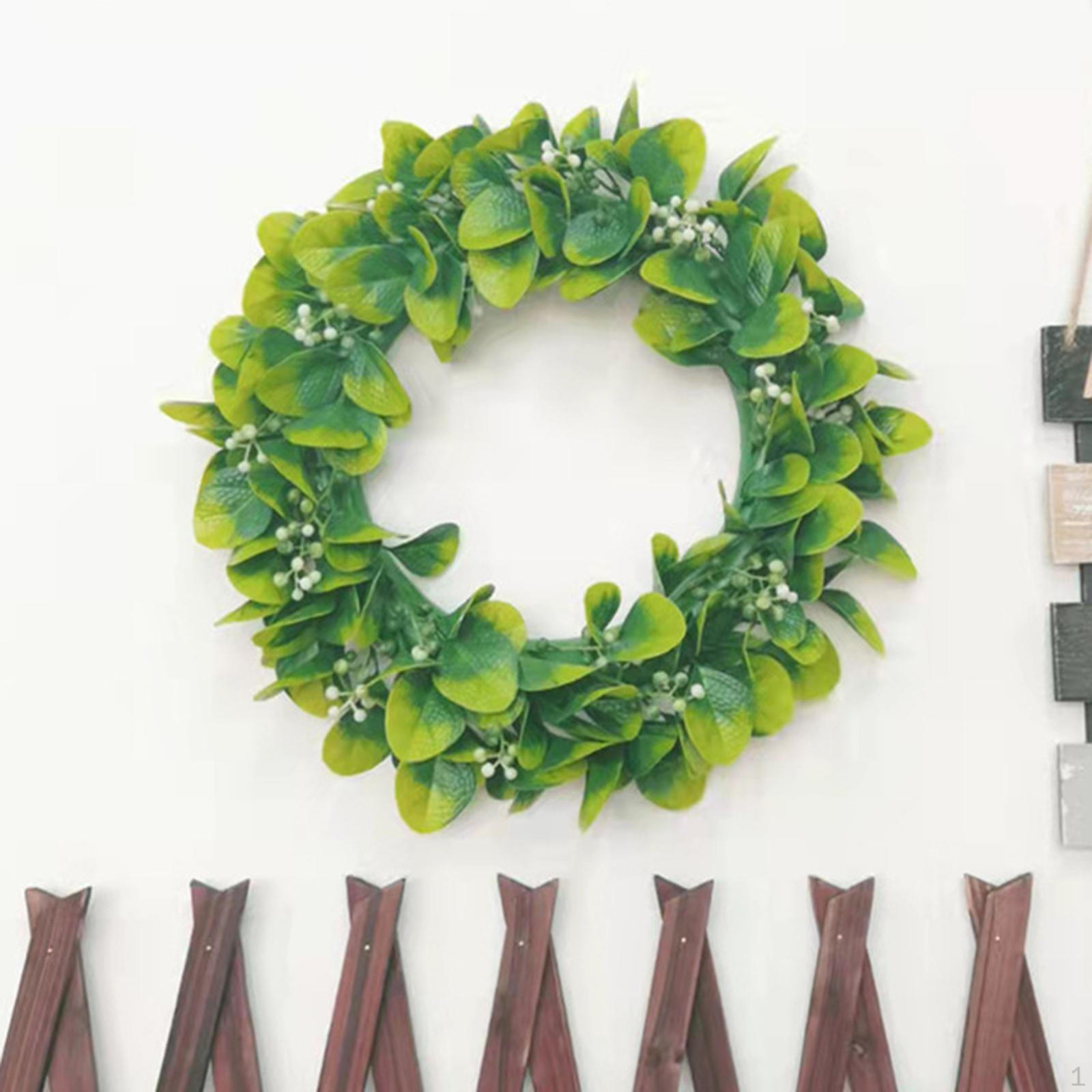 

Front Door Wreath Greenery Garland for Backdrop Holiday indoor and outdoor Decoration