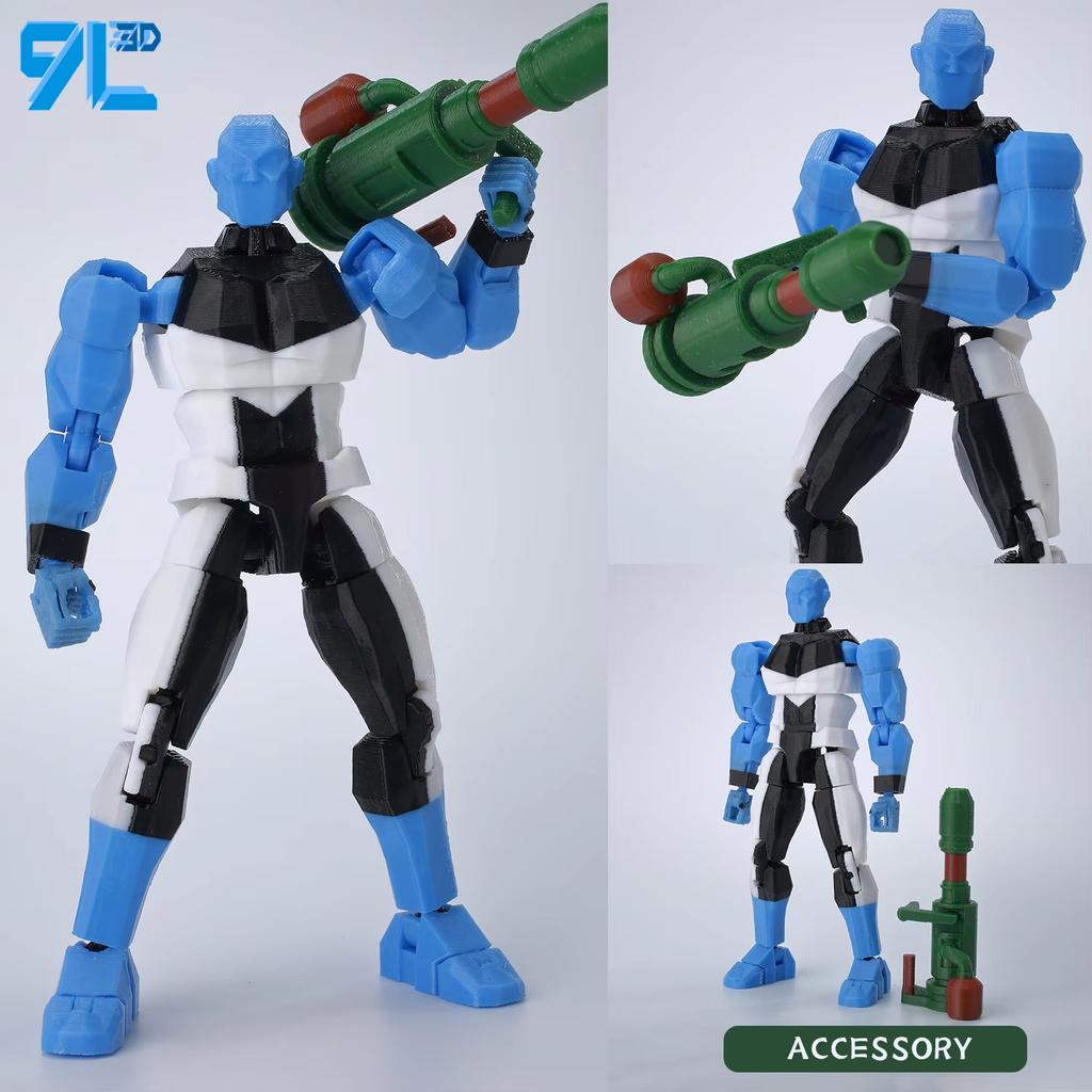9L3D Printed MultiJointed Action Figure BATTLE BEAST Invincible DUMMY13 LUCKY13 Titan13 American Comics Action Figure Model Toy