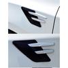 2Pcs Carbon Fiber Look Abs Car Side Fender Shark Gill Air Outlet Vent Cover Trim
