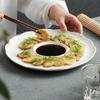 Jimei Jiduo Embossed Ceramic Round Dinner Plate