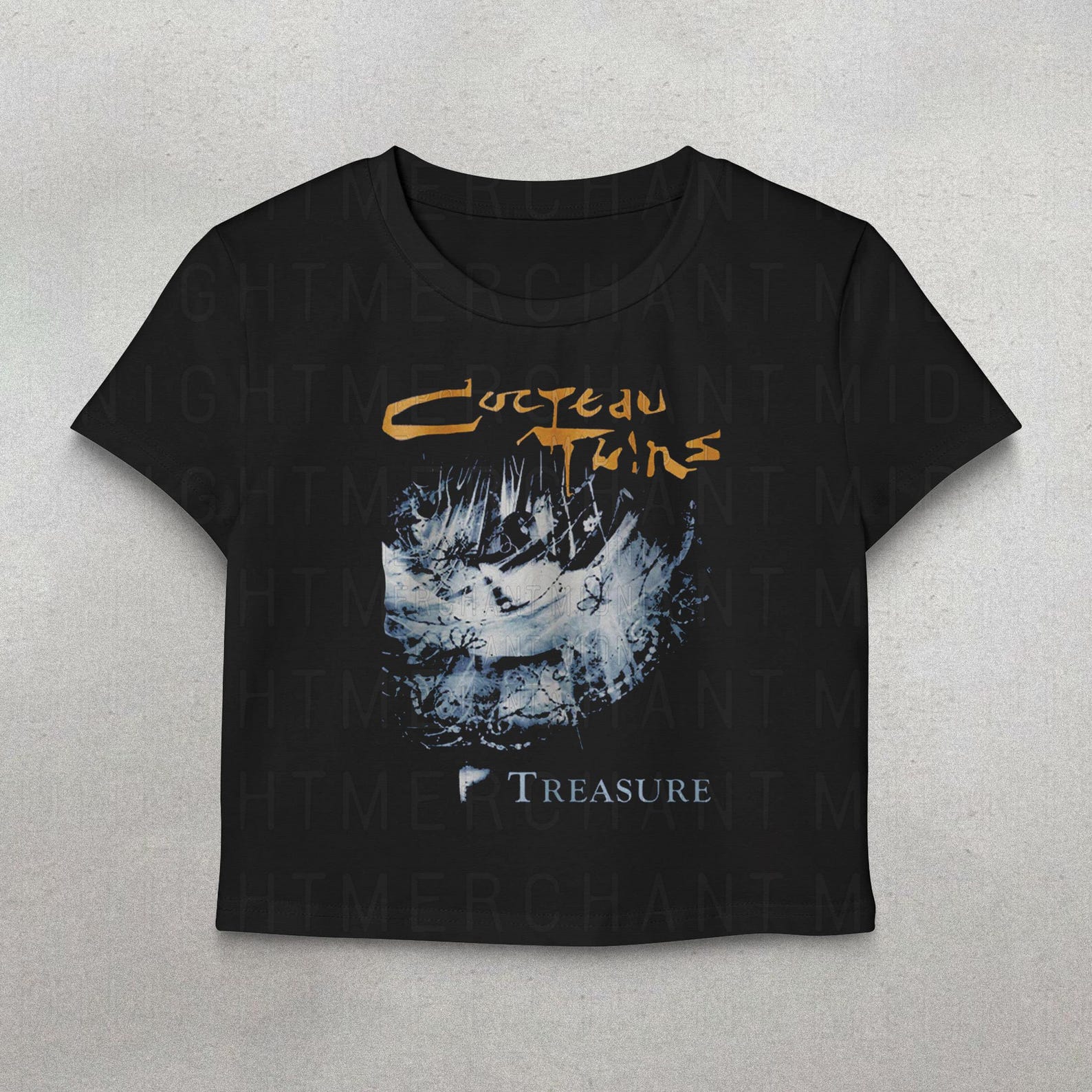 Cocteau twins crop top, Treasure album tee, Alt rock band tee, cute crop tops, gifts for her, 90s band shirts, Cocteau twins shirt 2XL