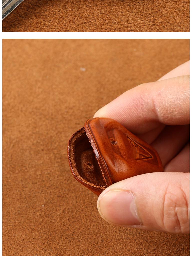 Genuine Leather Retro Key Bag for Triumph T120/T100/Bobber Motorcycle