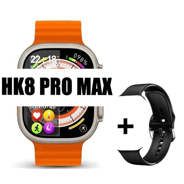 Ceas inteligent original Hk8 Pro Max, pentru bărbați, seria 8, 49 mm, 2,2 inci, cu reîmprospătare ridicată, ecran Rtae, Nfc Compass Game Smartwatch pentru Apple Iphone
