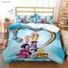 My Little Pony Cartone Animato Copripiumino per Tutte le Stagioni Piumone Set Biancheria da Letto Coperta Trapuntata Morbida e Federe Singolo/Matrimoniale/Queen/King