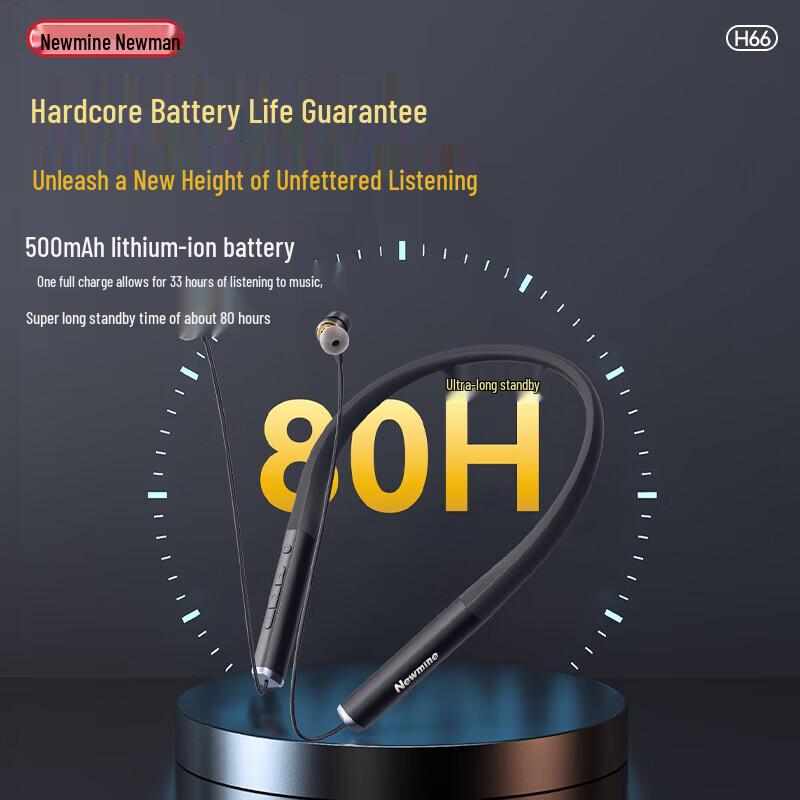 Newmine H66 Kabellose Bluetooth-Kopfhörer mit Nackenbügel