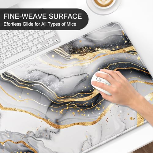 Gray marble pattern oversized e-sports mouse pad 400 * 900 * 3mm