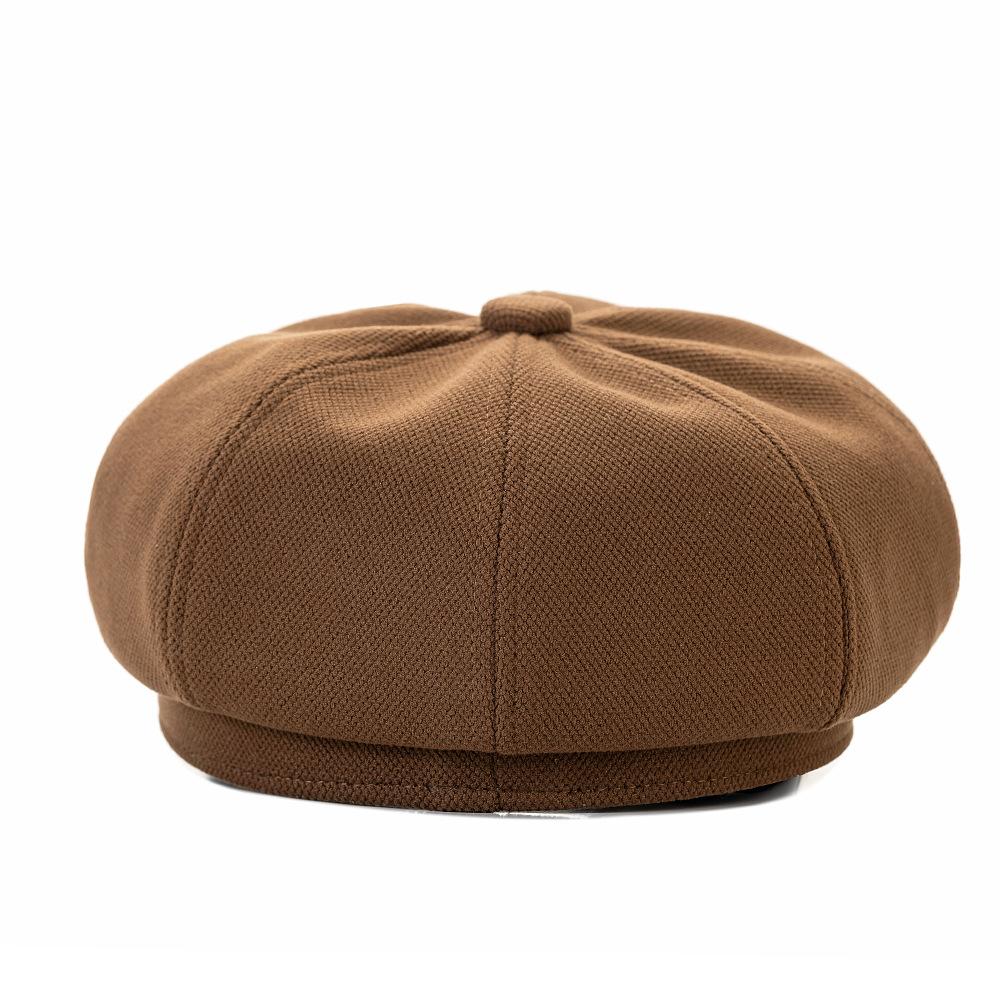 Autumn Winter Octagonal Cap Retro Painter Cap Big Head Circumference Beret