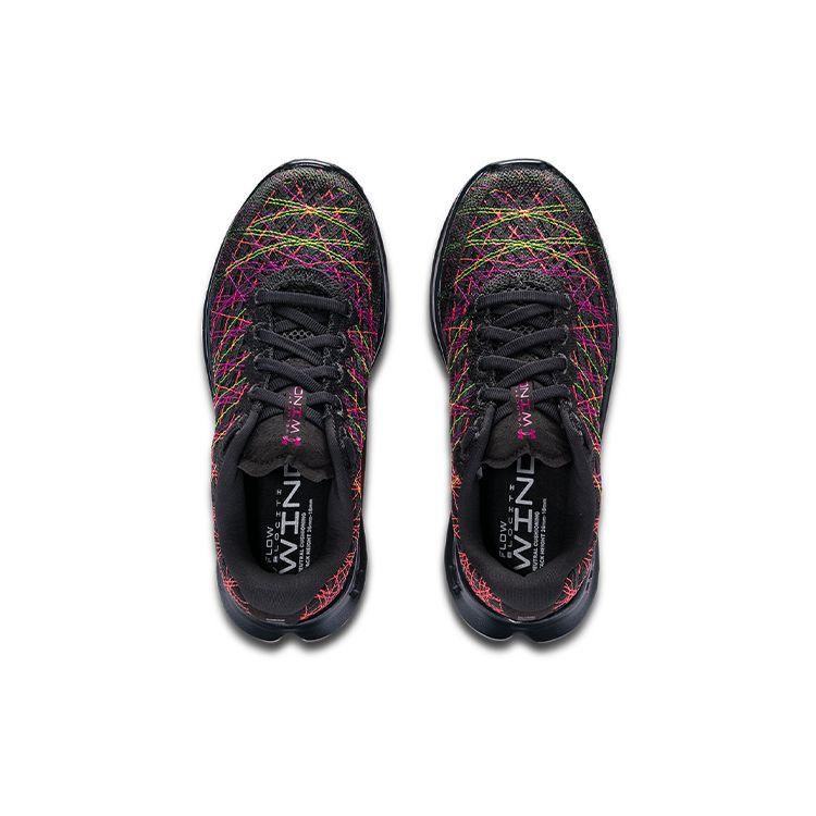 Under Armour Flow Velociti Wind Pz Comfortable Sports Mesh Low-Top Training Running Shoes Women sneaker Coal-Gray 3025223-100