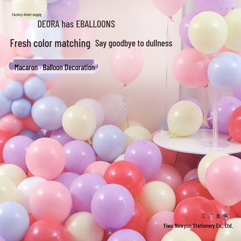 Pink Macaron Balloons: Non-Toxic Birthday Decor for Kids' Parties