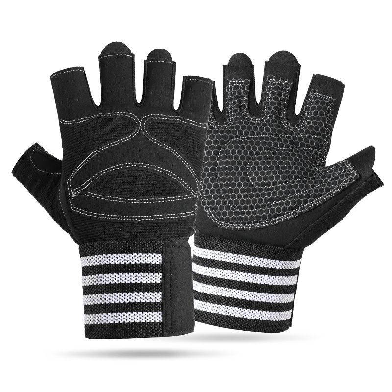 

Fitness Half Finger Gloves Men and Female Wrist Guard Fitnesss Dumbbell Cycling Non Slip Horizontal Bar Exercise Training High Quality S