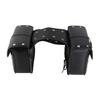 1 Pair Motorcycle Saddlebags Stylish PU Leather Side Bags Universal Luggage Storage Organizer Saddlebag Tool Bag