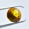 Brilliant Yellow Sapphire CERTIFIED Loose Gemstone 6.05 Carat Natural Round Cut. SU-1000