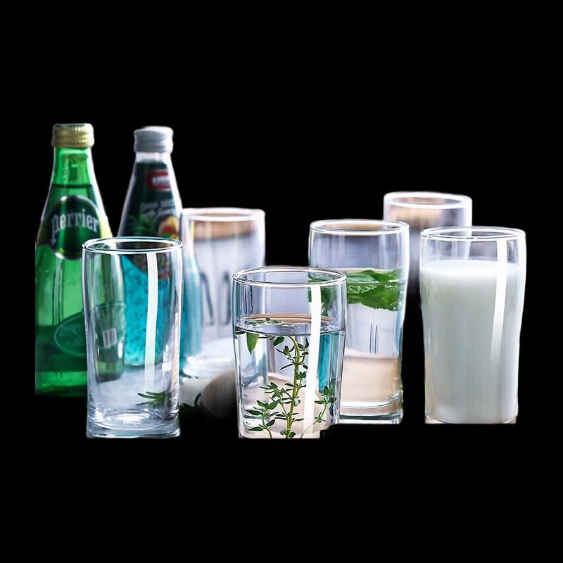 NHZHIW 235ml Versatile Glass Drinking Cup Set (6-Pack)