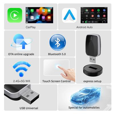 2In1 Wireless Carplay Android Auto Adapter Ai Mini Box Plug&Play Automatic Connection Compatible With 99% Of Cars For Car Radio