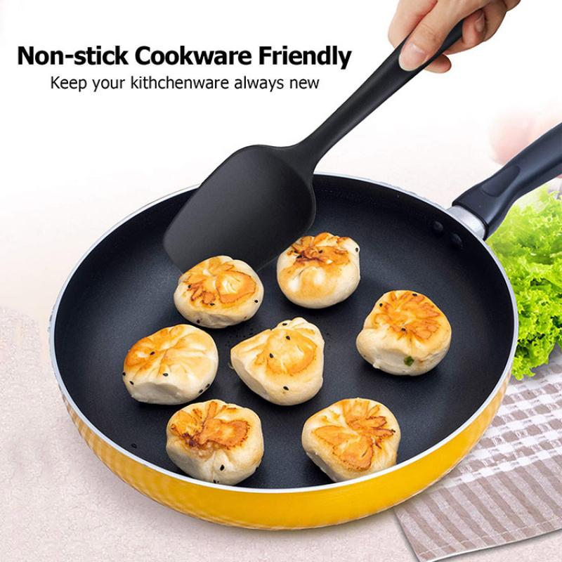 Set di 6 spatole in silicone per uso alimentare, spatole antiaderenti resistenti al calore, per cucinare e mescolare strumenti di cottura