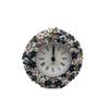 European Simple and Creative Enamel Desktop Clock Metal Ornaments Clock Decoration Household Table Clock Bedroom Alarm Clock