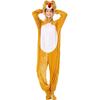 M-L Halloween Playful One-piece Cartoon Animal Weasel Costume, Adult Masquerade Costume