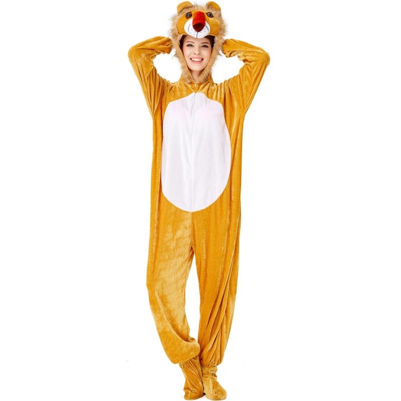 M-L Halloween Playful One-piece Cartoon Animal Weasel Costume, Adult Masquerade Costume