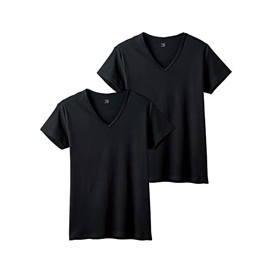 Inner shirt V-neck YG 100 cotton YV0015V 2-piece set for men