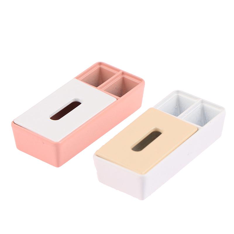 1:12 Dollhouse Miniature Tissue Box Model Small Items Storage Box Home Decor Plaything Doll House Life Scene Accessories